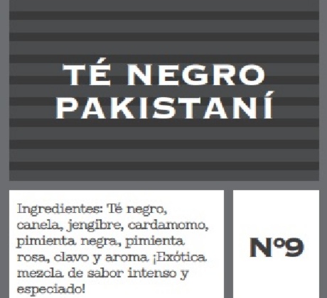 TE NEGRO PAKISTANÍ - Bote 40 Pirámides