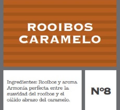 ROOIBOS CON CARAMELO - Bote 40 Pirámides